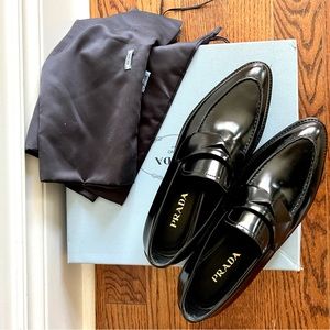 Prada Penny Loafer • Size 8 (38) • Box & Dust Bags Included